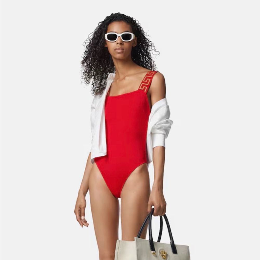 Versace ECONYL® One-Piece Swimsuit Size 3